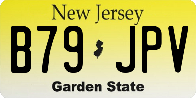 NJ license plate B79JPV