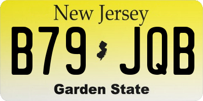 NJ license plate B79JQB