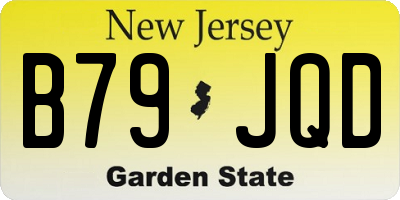 NJ license plate B79JQD