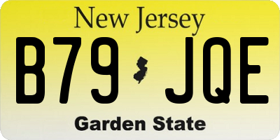 NJ license plate B79JQE