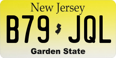 NJ license plate B79JQL