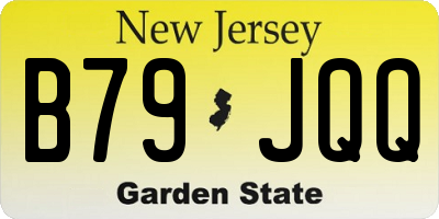 NJ license plate B79JQQ