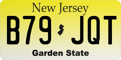 NJ license plate B79JQT
