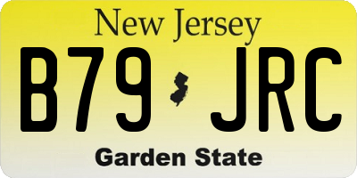 NJ license plate B79JRC