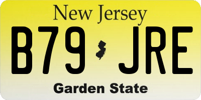 NJ license plate B79JRE