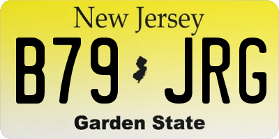 NJ license plate B79JRG