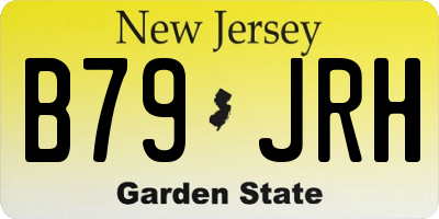 NJ license plate B79JRH