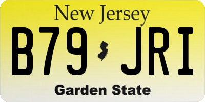 NJ license plate B79JRI