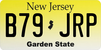 NJ license plate B79JRP