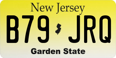 NJ license plate B79JRQ