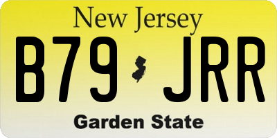 NJ license plate B79JRR