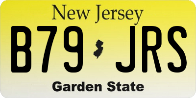 NJ license plate B79JRS