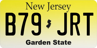 NJ license plate B79JRT