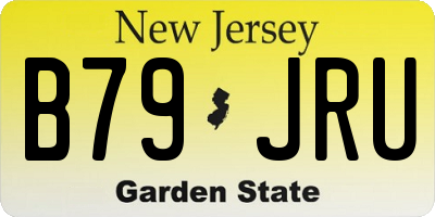NJ license plate B79JRU