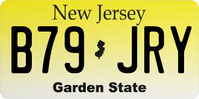 NJ license plate B79JRY