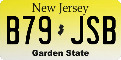 NJ license plate B79JSB