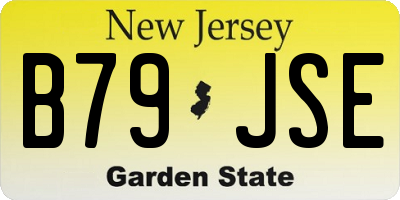 NJ license plate B79JSE