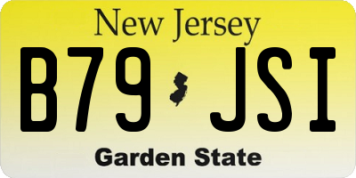 NJ license plate B79JSI