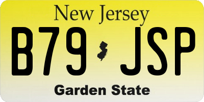 NJ license plate B79JSP