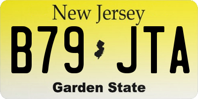 NJ license plate B79JTA