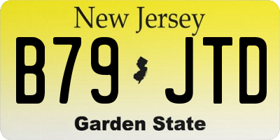 NJ license plate B79JTD