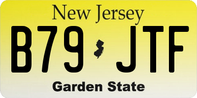 NJ license plate B79JTF