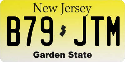 NJ license plate B79JTM