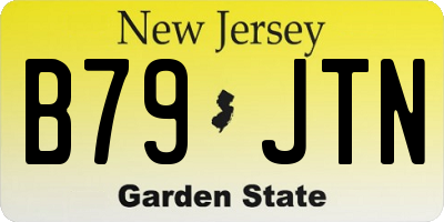 NJ license plate B79JTN