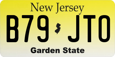 NJ license plate B79JTO