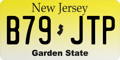 NJ license plate B79JTP