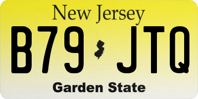 NJ license plate B79JTQ