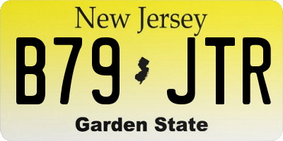 NJ license plate B79JTR