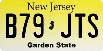 NJ license plate B79JTS