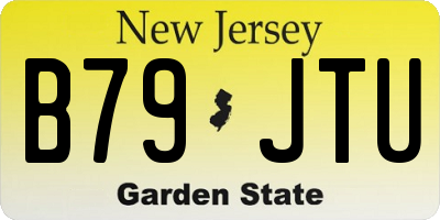 NJ license plate B79JTU