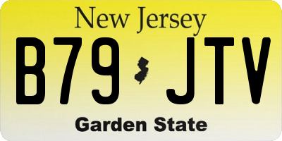 NJ license plate B79JTV