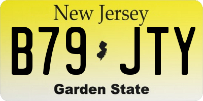NJ license plate B79JTY