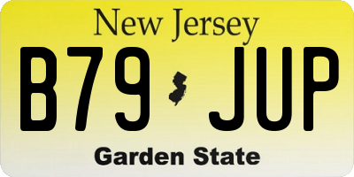 NJ license plate B79JUP
