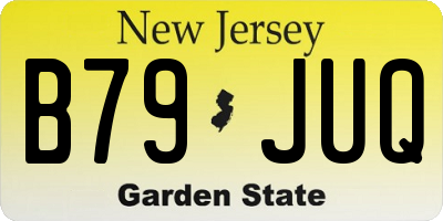 NJ license plate B79JUQ