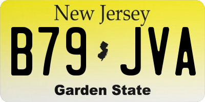 NJ license plate B79JVA