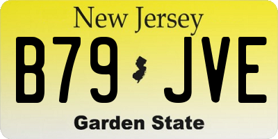 NJ license plate B79JVE
