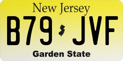 NJ license plate B79JVF