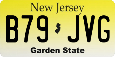 NJ license plate B79JVG