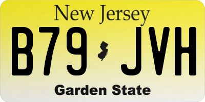 NJ license plate B79JVH