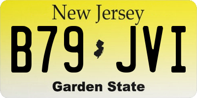 NJ license plate B79JVI