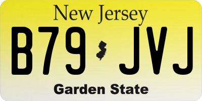 NJ license plate B79JVJ