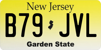 NJ license plate B79JVL