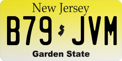 NJ license plate B79JVM
