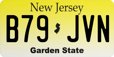 NJ license plate B79JVN