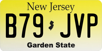 NJ license plate B79JVP