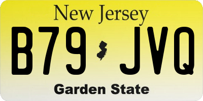 NJ license plate B79JVQ